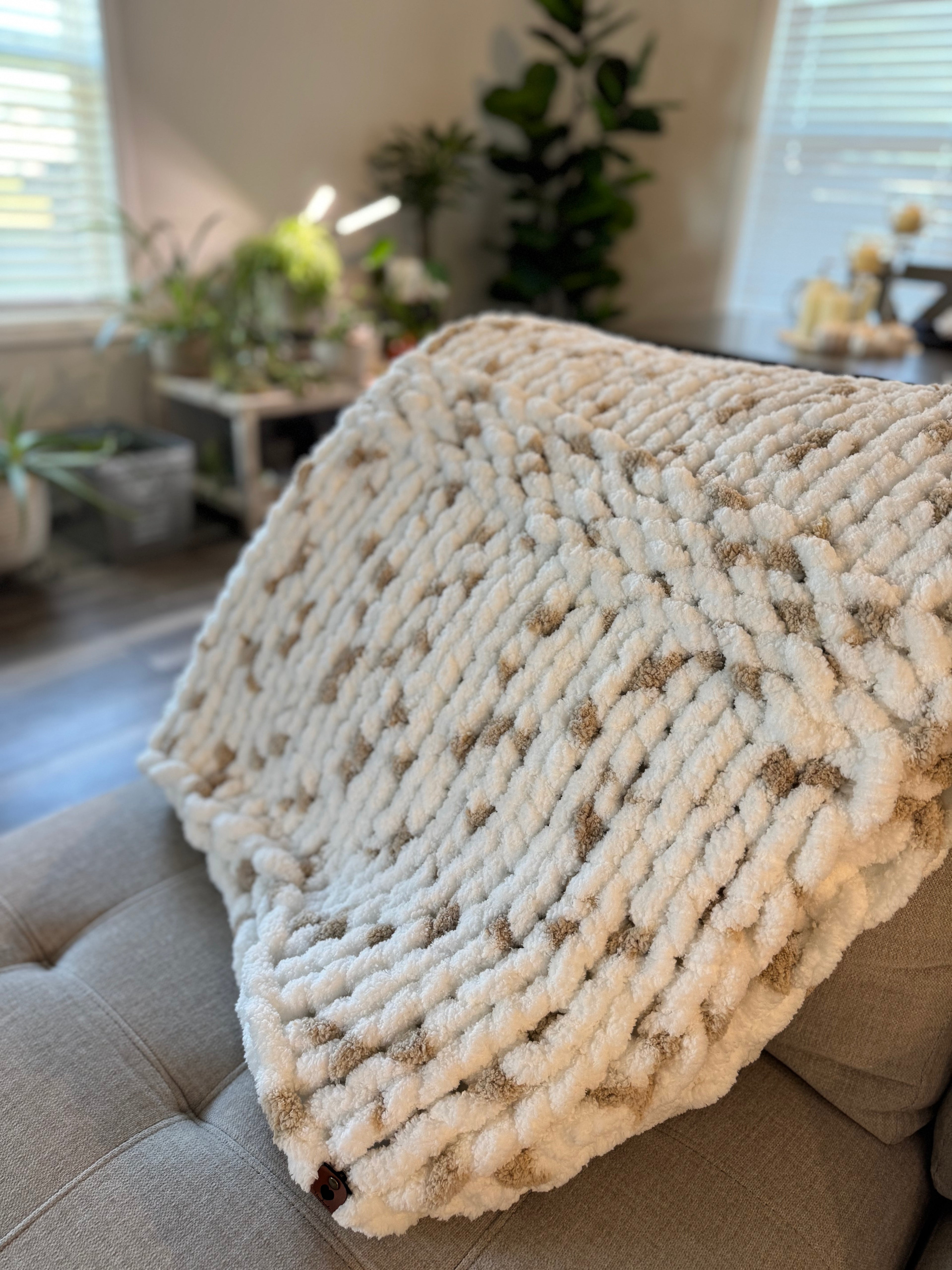 Chunky Knit Crochet Blanket Pattern Design Luxury Thick Cozy Stitch Design